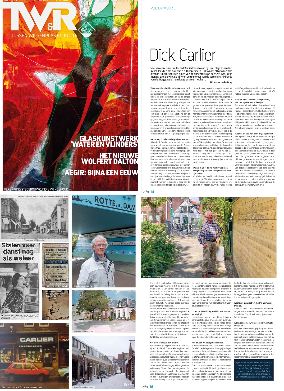 artikel over Dick Carlier in tijdschrijft Stedebouwkundig wijkbehoud