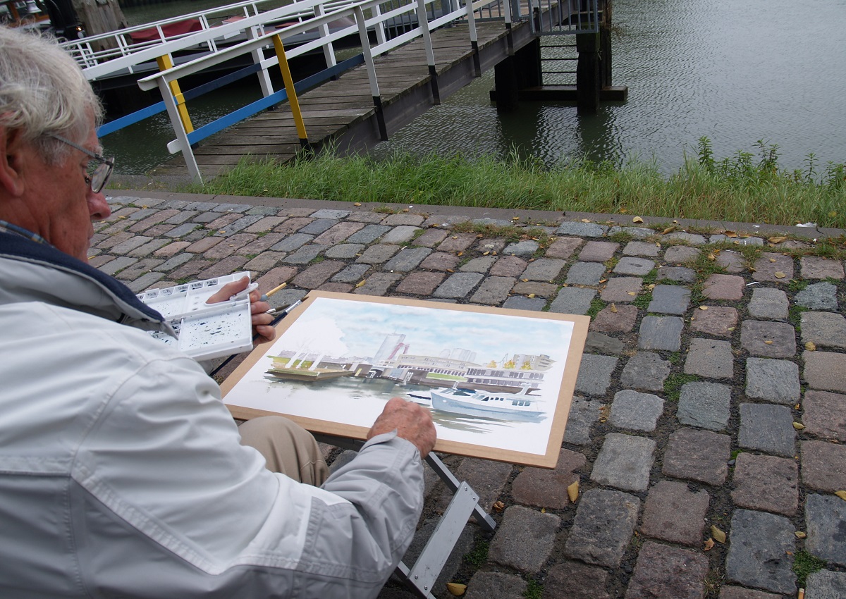 Dick Carlier in het Boerengat