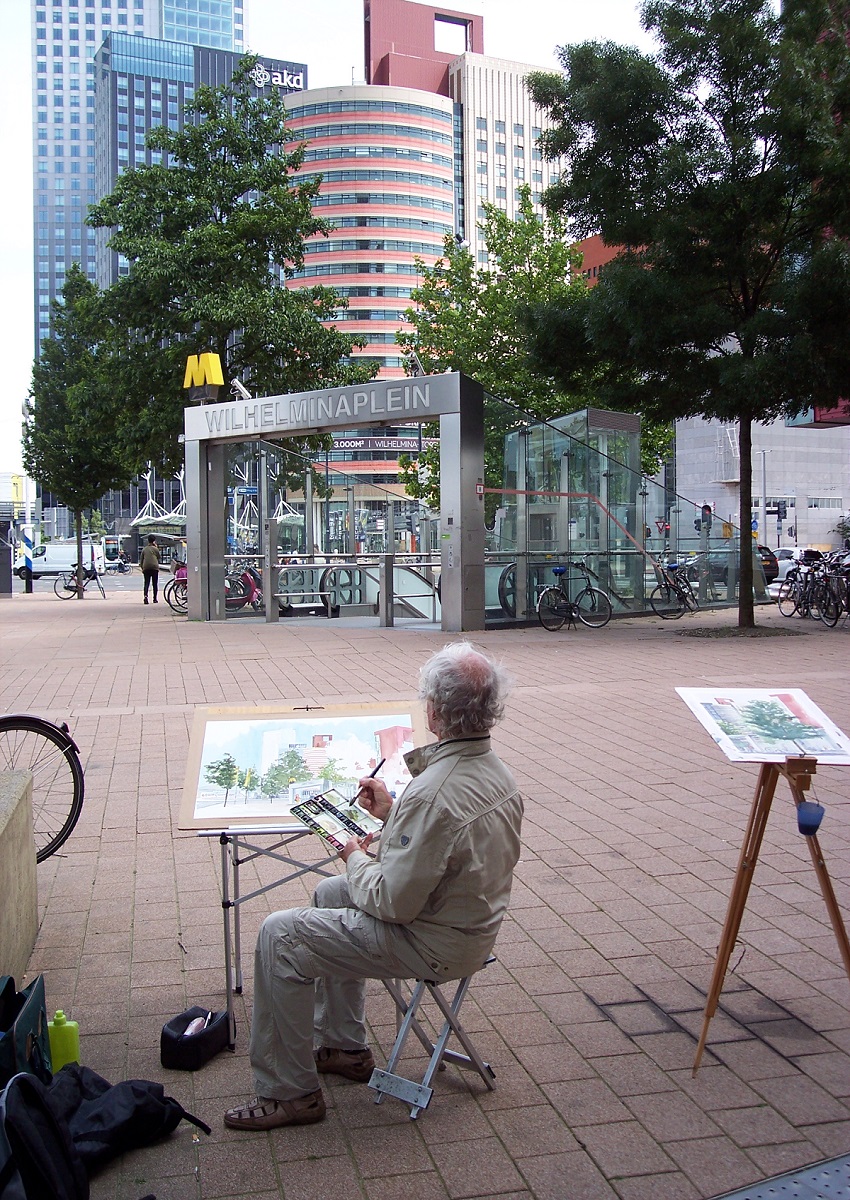 Dick Carlier op de Kop van Zuid